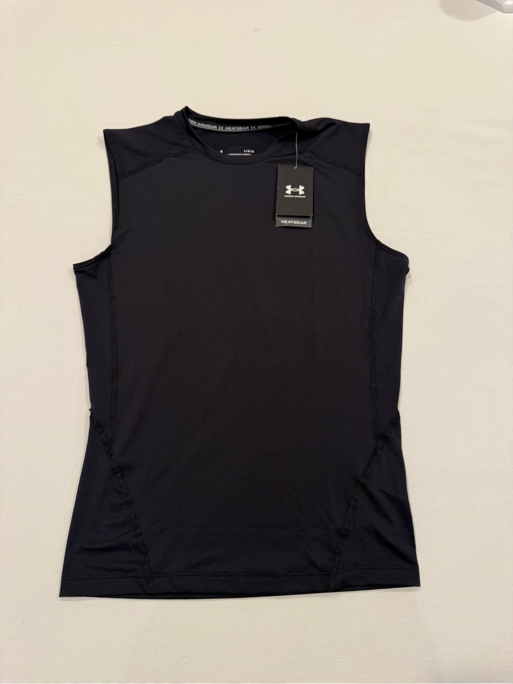 Under Armour Men’s Black Sleeveless HeatGear Performance Top